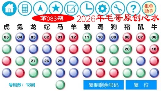 083期毛哥心水[图]